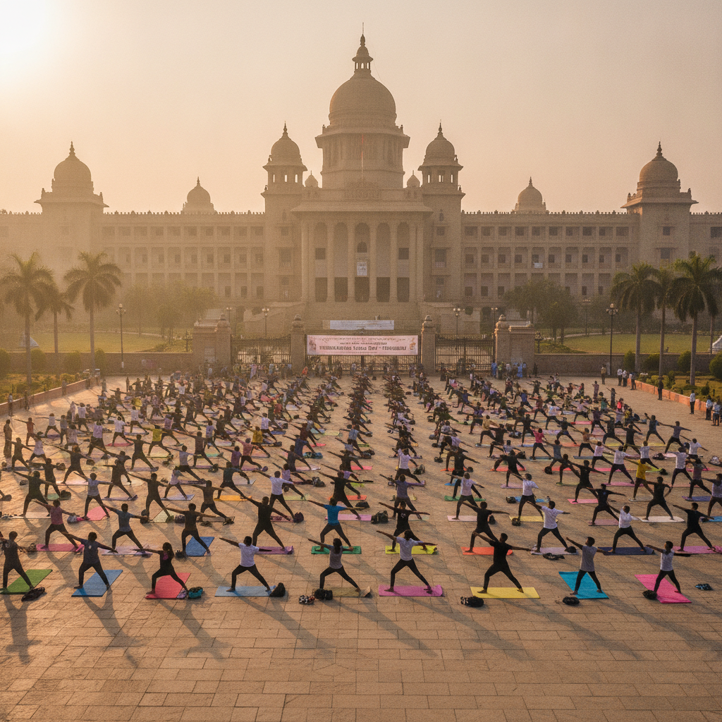 Bengaluru to Host International Yoga Day Events at Vidhana Soudha and SMVIT