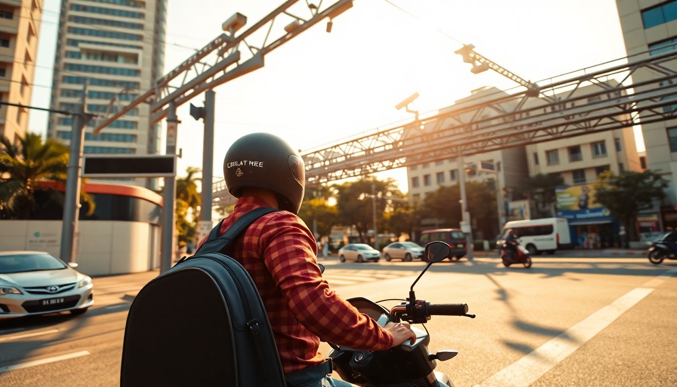 Bengaluru AI Traffic Camera Flags Strapped Guitar as Helmetless Pillion Rider