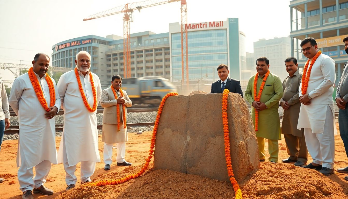 V. Somanna lays foundation for ₹5.5 crore pedestrian subway behind Mantri Mall