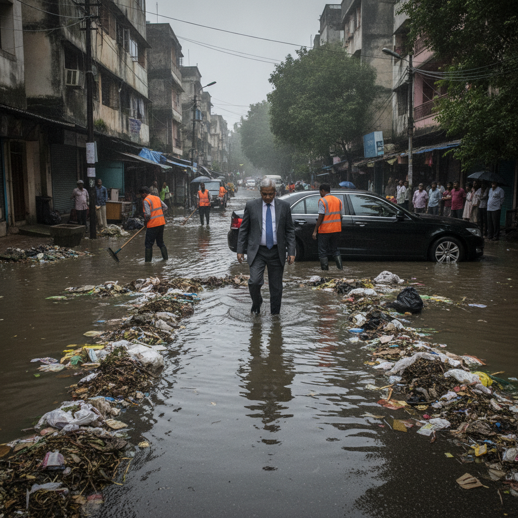 Lokayukta BS Patil Orders Action on Garbage and Flooding in Bengaluru Neighborhoods