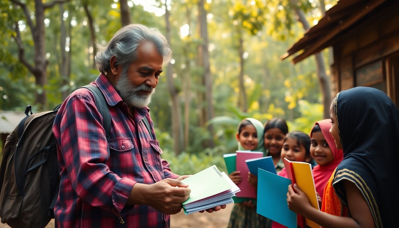 Rahul Bavaji funds education for 300 tribal children in Kali Tiger Reserve