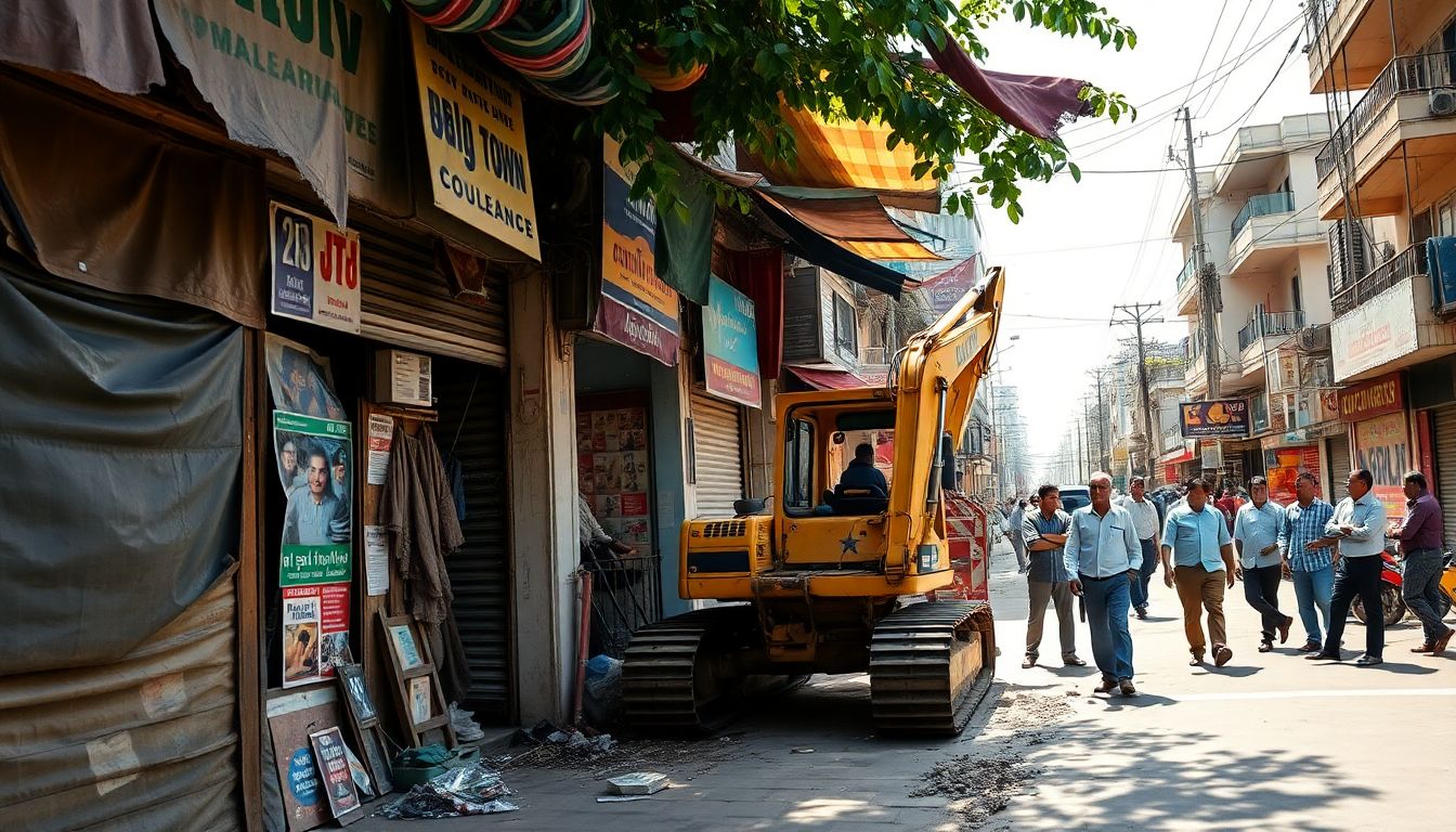 GBA footpath clearance in Cooke Town damages shop signs and sparks outrage