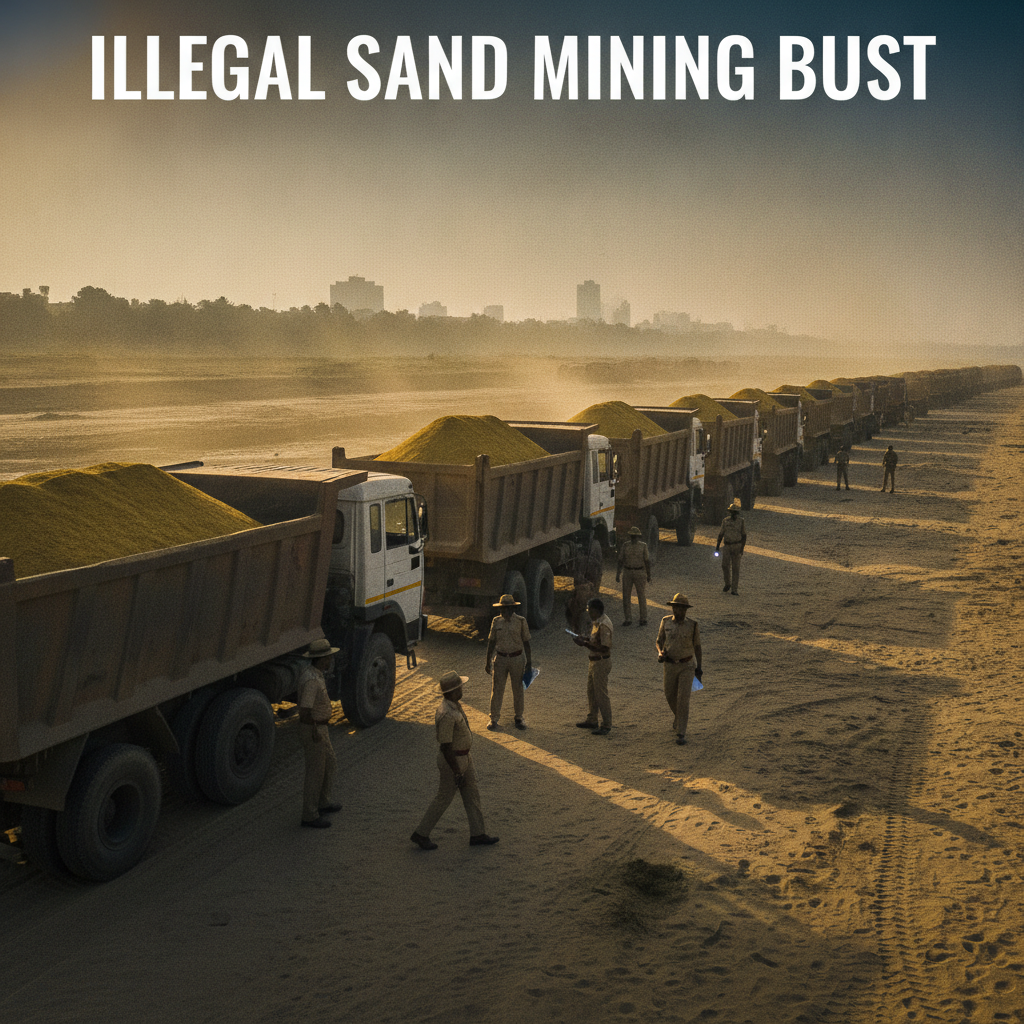 Karnataka Orders State-Wide Police Crackdown On Illegal Sand Mining